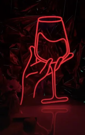 تابلو نیون طرح نوشیدنی سایز 30در40