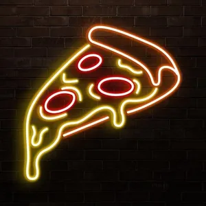 نیون طرح اسلایس پیتزا مناسب فست فودی سایز 30در40