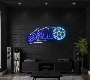 تابلو نیون دیواری فوتبالی سایز 40در50