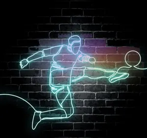 نیون دیواری طرح فوتبالی سایز 40در50