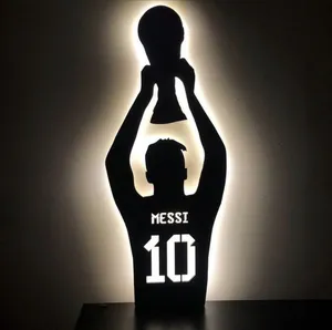 فوتو نیون طرح مسی فوتبالی سایز 40در50