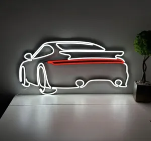 نیون طرح ماشین مناسب دکور اتاق و نمایشگاه سایز 30در40