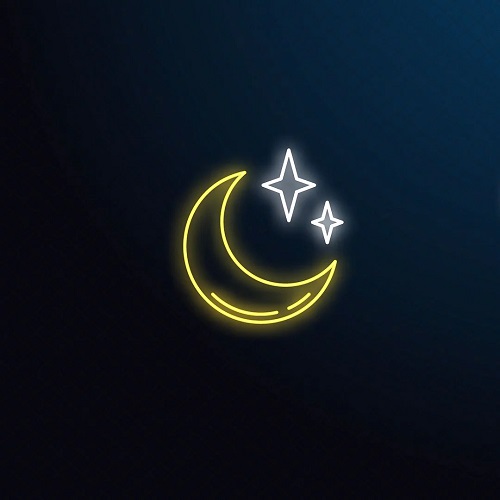 طرح آماده ماه و ستاره